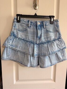 American Eagle Outfitters Light Blue Denim Skirt